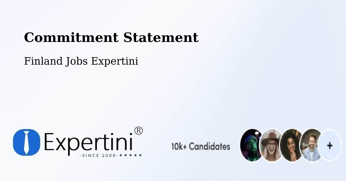 Commitment Statement - Finland Jobs Expertini